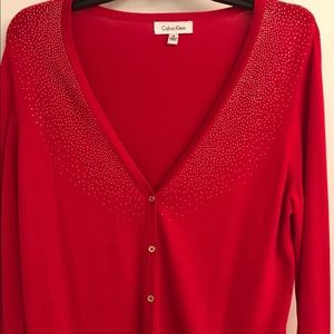 Calvin Klein sweater red color size m